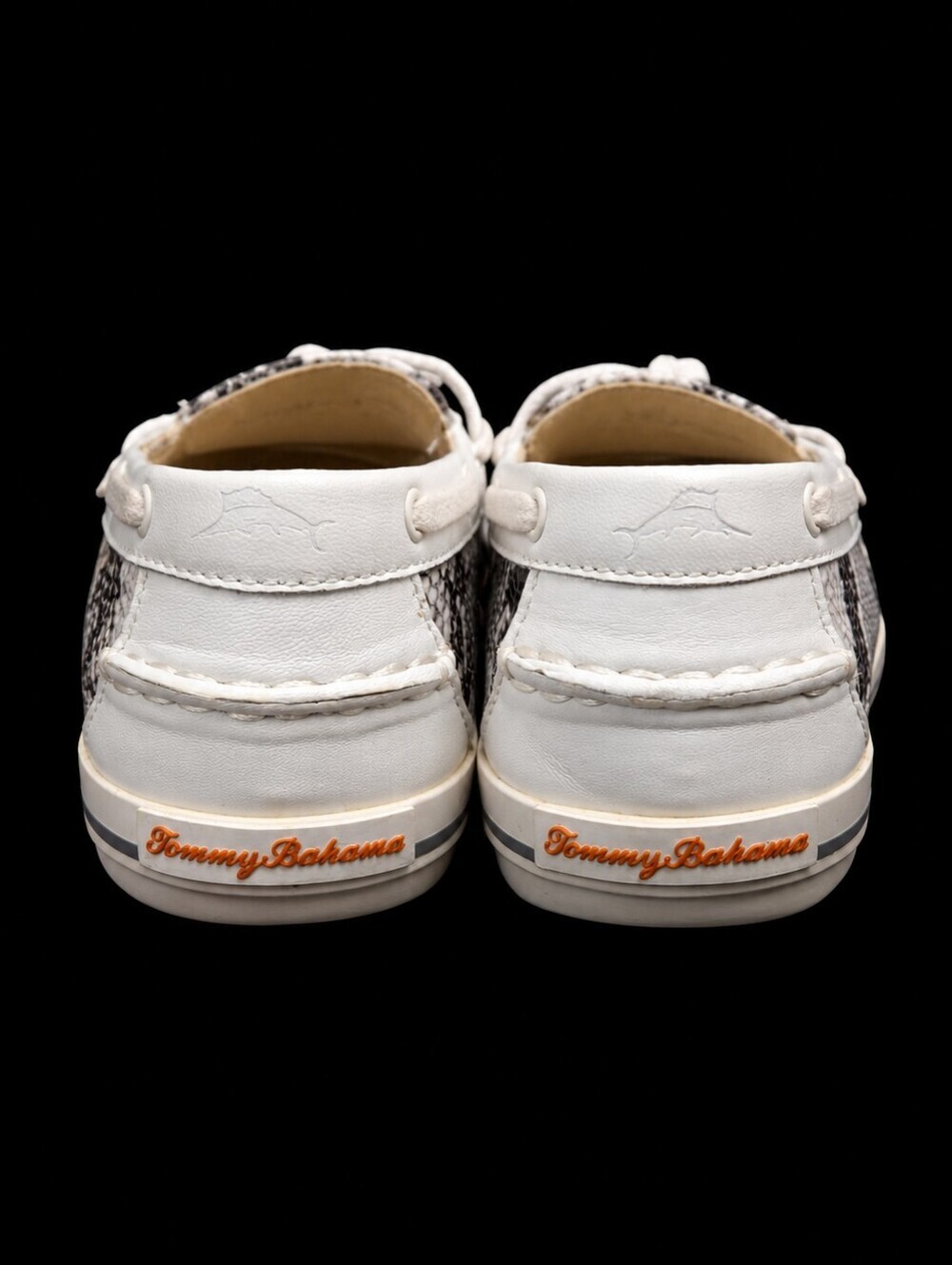 Tommy Bahama Relaxology Castille Boat Shoes Snakeskin Slip-On Loafers Size 10B - Picture 12 of 15